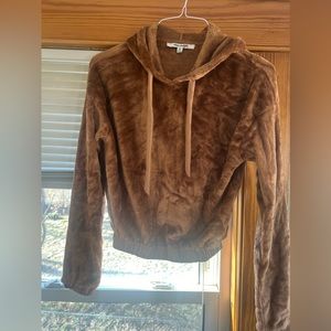 Brown fuzzy hoodie